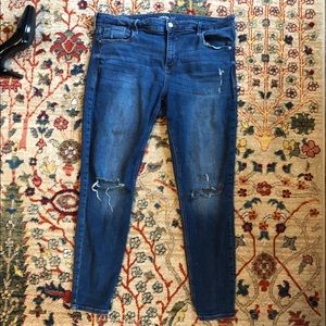 Old Navy Distressed Skinny Jeans, Sz 16